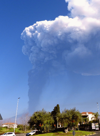 The volcanoes of Sicily. The land of the God of Fire